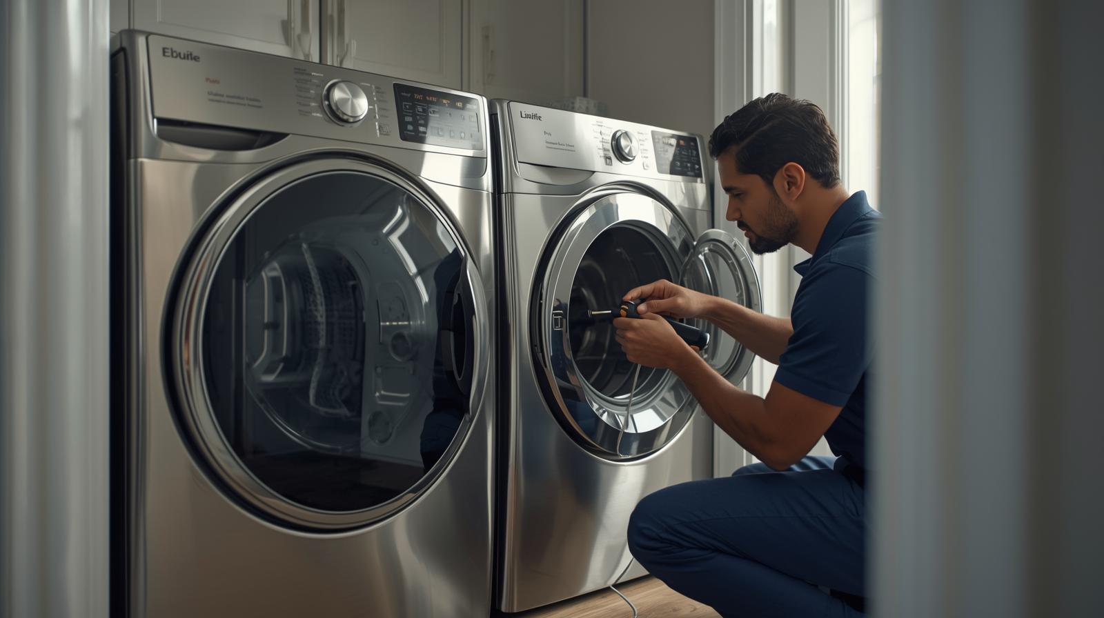 Dryer won’t start in a Memphis home being inspected by a professional technician